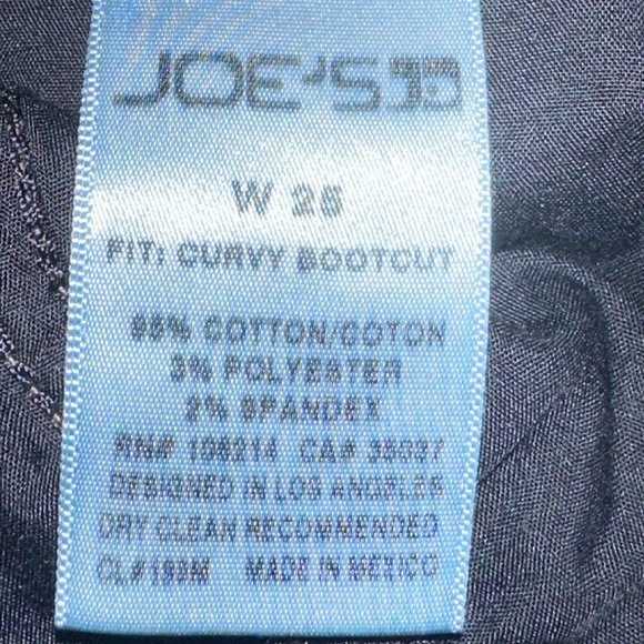 Joe's Jeans Alyona Curvy Bootcut Denim Dark Wash Jeans‎ Size 25 Style IT7AYL5730 - Picture 5 of 7